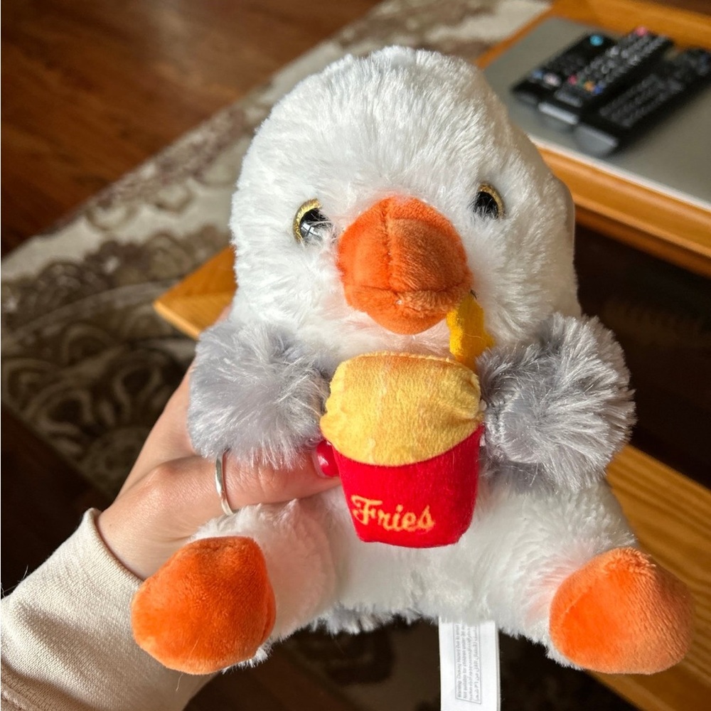 Cute Plush Seagull with Fries